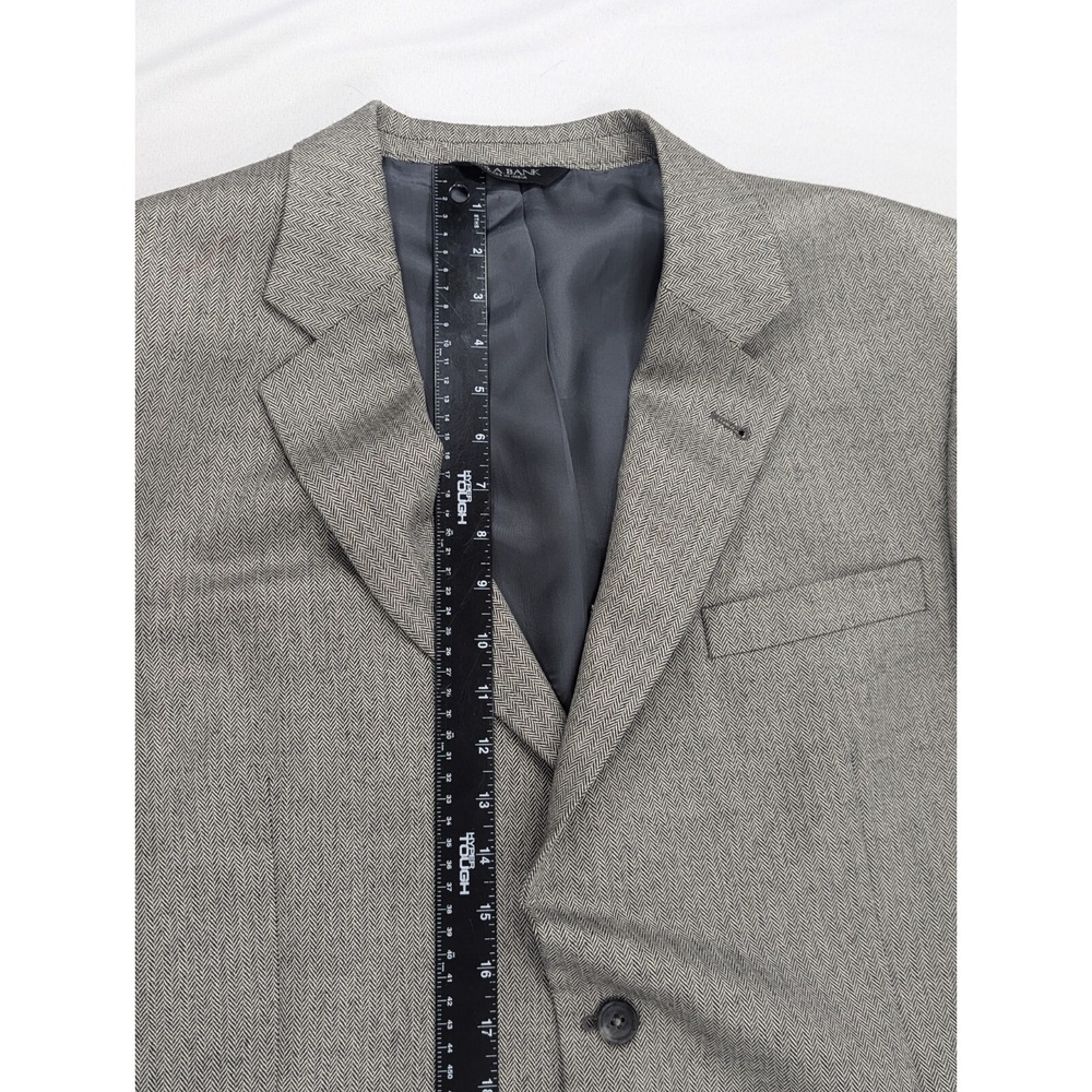Jos. A. Bank Signature Blazer Sport Coat‎ Suit Jacket Silk LambsWool 44L 48" EUC - Picture 9 of 14